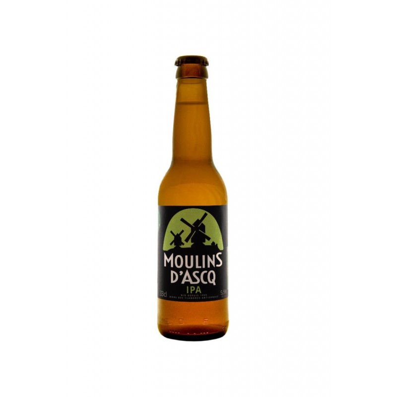 Bière Moulins d'Ascq BIO IPA 5.5° Alc Vol 33cl