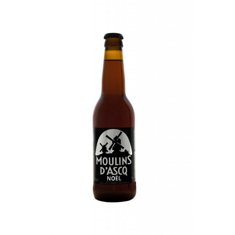 Bière Moulins d'Ascq BIO NOËL 7° Alc Vol 33cl Bière Moulins d'Ascq BIO NOËL 7° Alc Vol 33cl